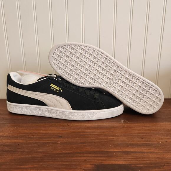 Size 11 Men's PUMA Suede Classic XXI Black White (AA20) - Picture 9 of 12